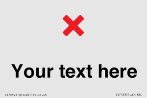 Custom plain background, red cross sign